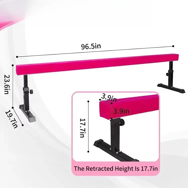 Gymnastics Beam Floor - Adjustable Suede Balance Beam Gymnastics Equipment
