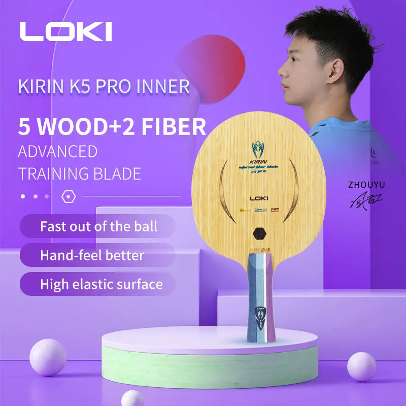 Padel Racket Carbon - LOKI K5 PRO Table Tennis Blade