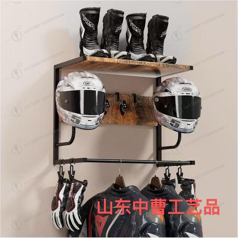 Sports Equipment Storage Rack - Helmet display rack Wall-mounted hanger Storage
