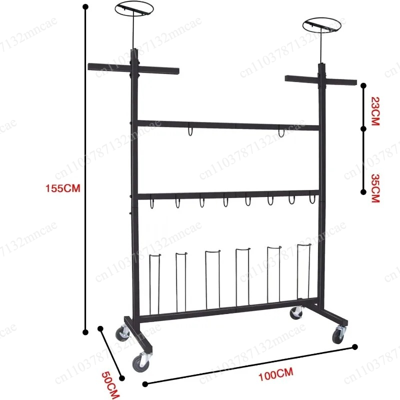 Sports Equipment Storage Rack - Metal Drying Storage Rack Display Stand