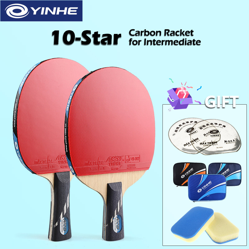 Padel Racket Carbon - Yinhe 10-star Ping Pong Racket 10B
