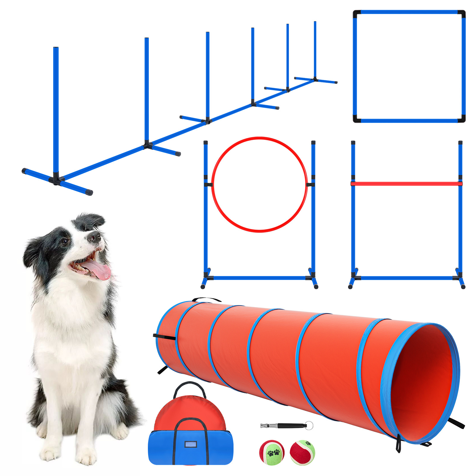 Agility Hurdle Set - VIWAT Dog Agility Equipment, Dog Agility