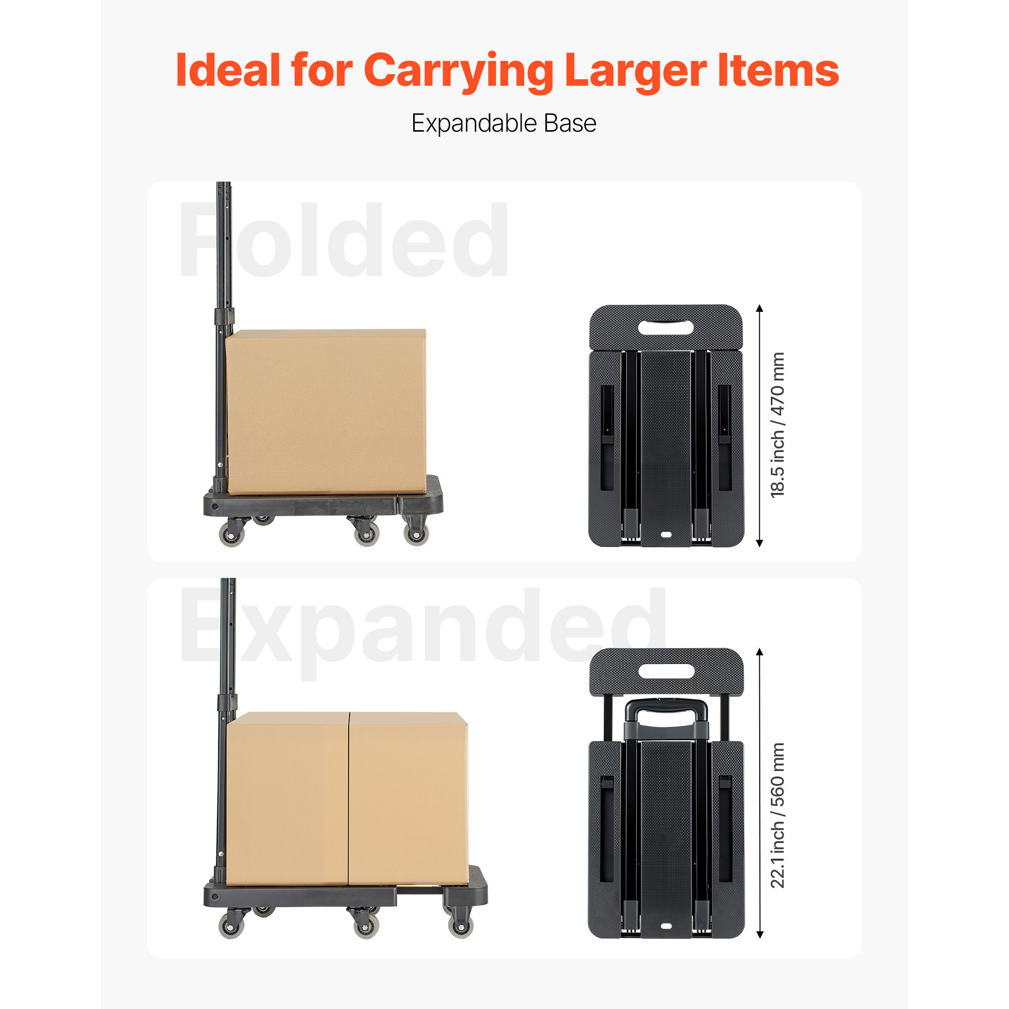 SucceBuy 500LBS Folding Hand T - Sports Equipment Trolley 评论和价格