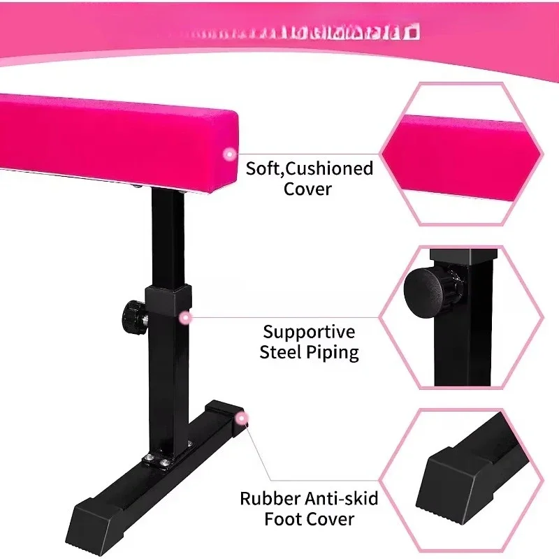 Adjustable Suede Balance Beam  - Gymnastics Beam Floor 评论和价格