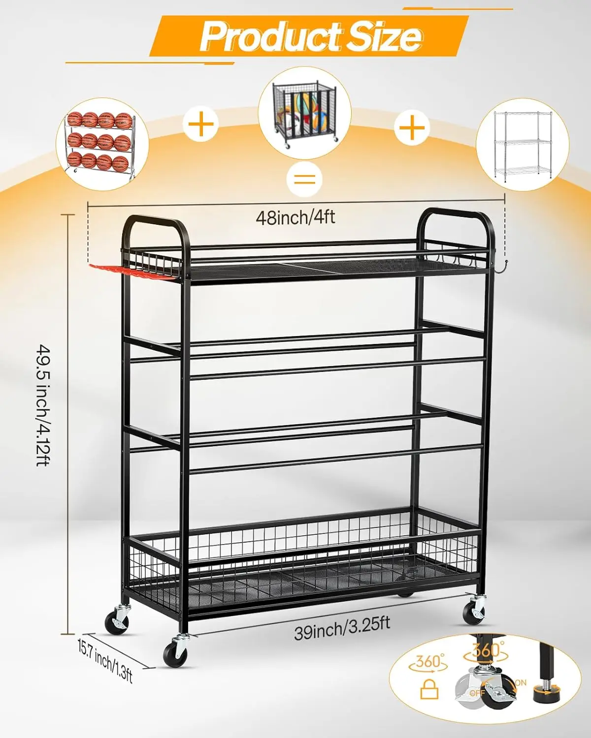 Garage Sports Equipment Organi - Sports Equipment Storage Rack 评论和价格