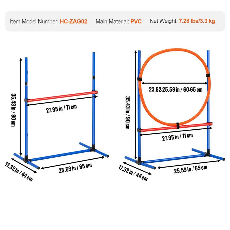 Dog Agility Training Equipment - Agility Hurdle Set 评论和价格