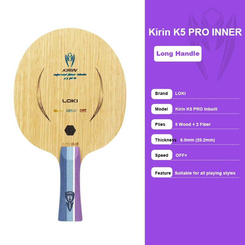 LOKI K5 PRO Table Tennis Blade - Padel Racket Carbon 评论和价格