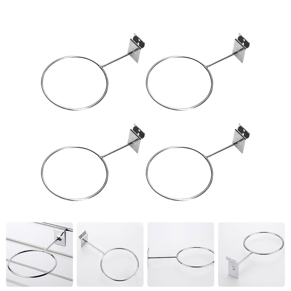 4Pcs Iron Basketball Holder Wa - Sports Equipment Storage Rack 评论和价格