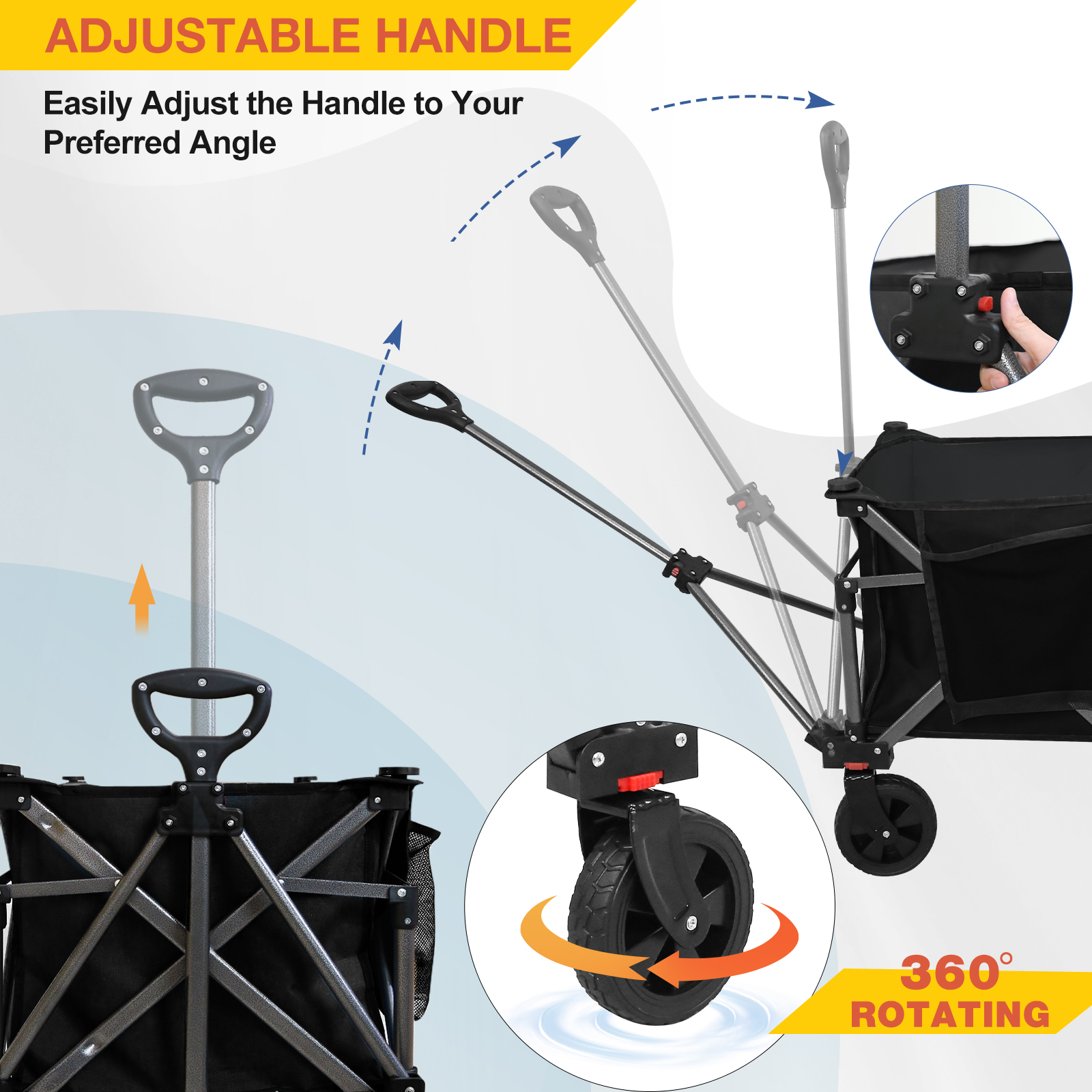 Heavy-Duty Folding Collapsible - Sports Equipment Trolley 评论和价格