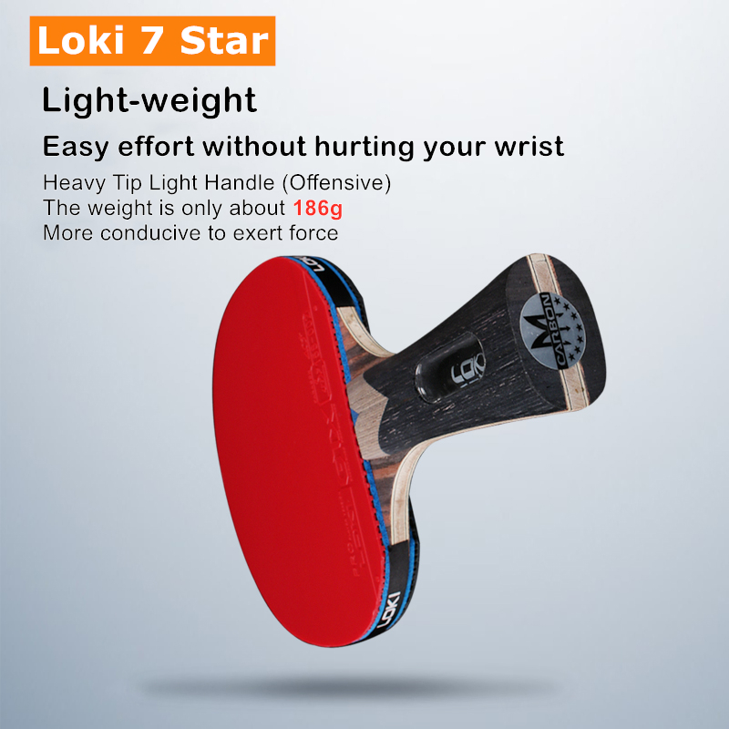 Loki 7 Star Table Tennis Racke - Padel Racket Carbon 评论和价格