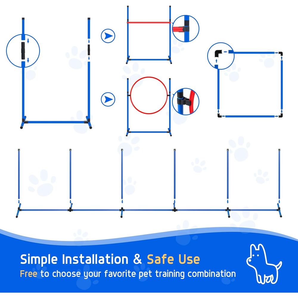 Backyard Dog Agility Course Se - Agility Hurdle Set 评论和价格