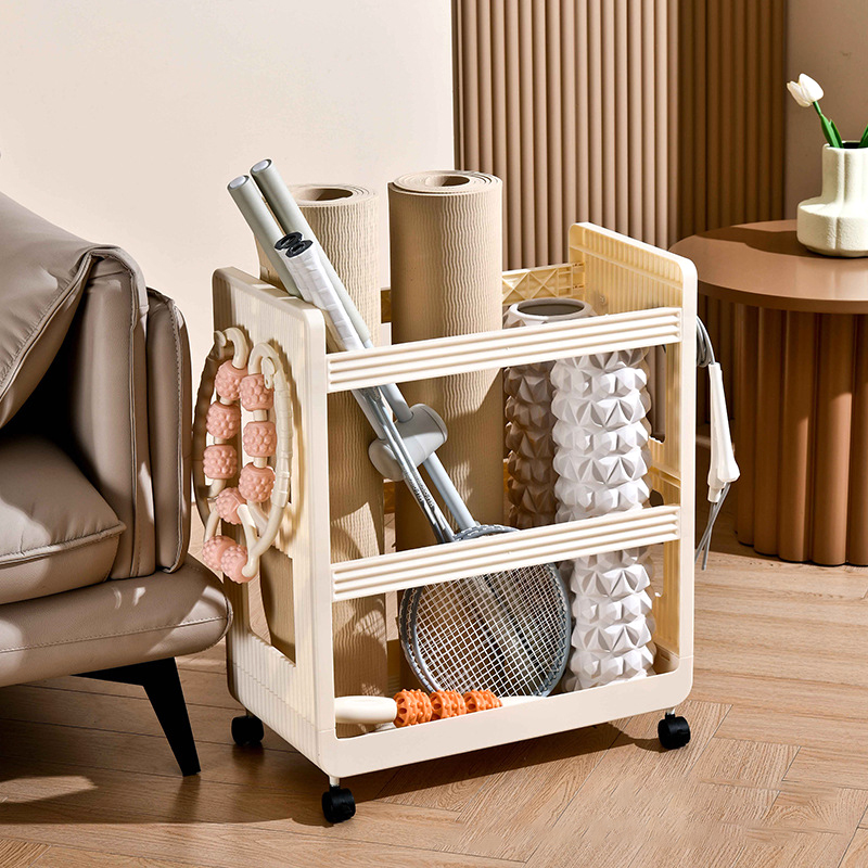 Yoga Supplies Storage Rack Mov - Sports Equipment Trolley 评论和价格