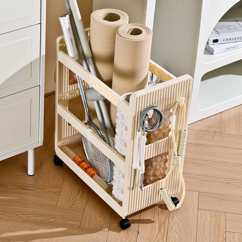Yoga Supplies Storage Rack Mov - Sports Equipment Trolley 评论和价格