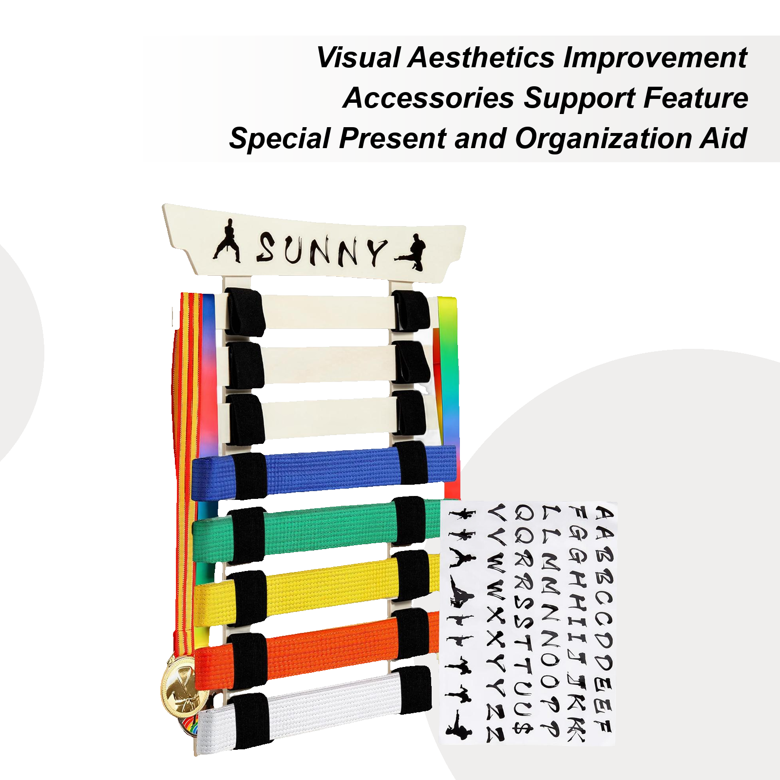 Karate Belt Rack Karate Belt O - Sports Equipment Storage Rack 评论和价格