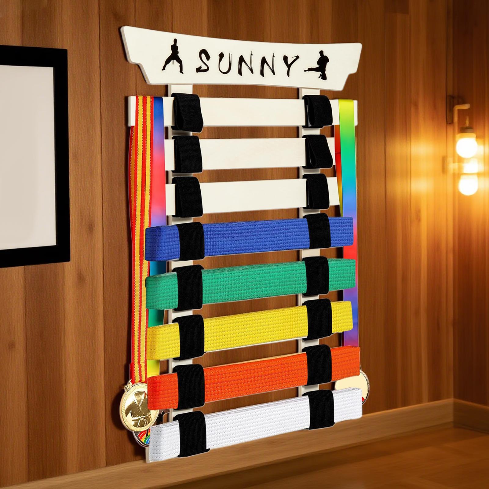 Karate Belt Rack Karate Belt O - Sports Equipment Storage Rack 评论和价格