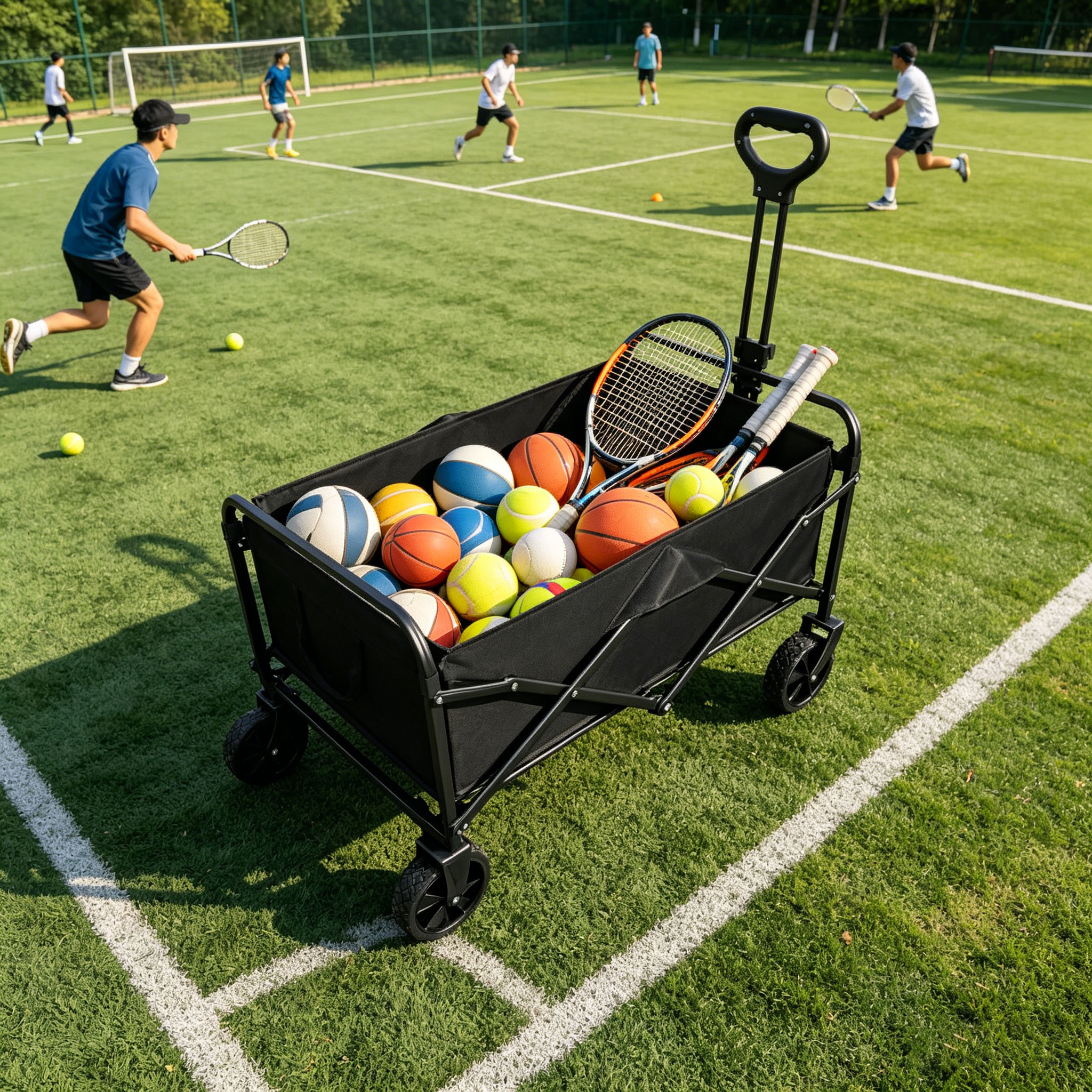5inch Tire Folding Camping Out - Sports Equipment Trolley 评论和价格
