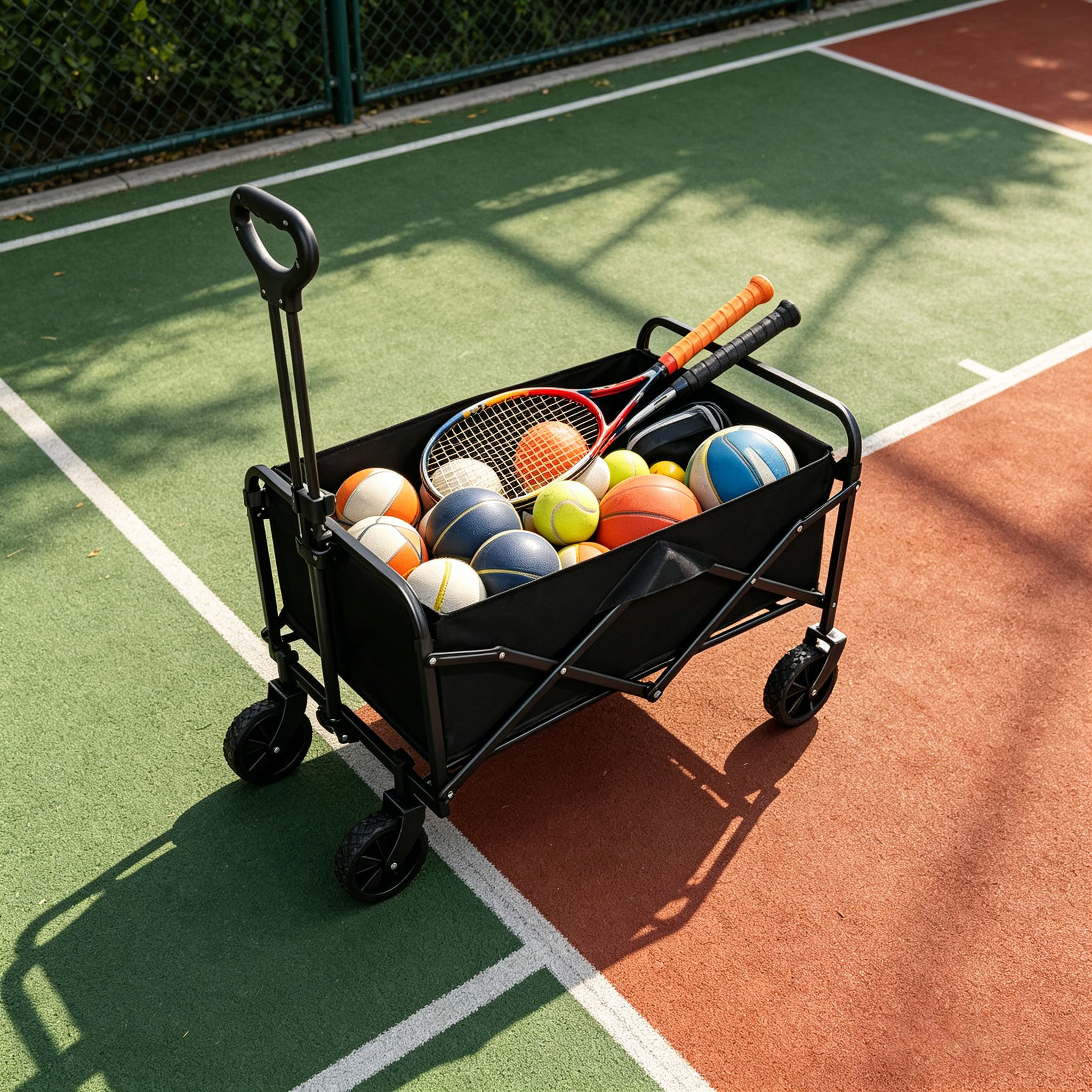5inch Tire Folding Camping Out - Sports Equipment Trolley 评论和价格