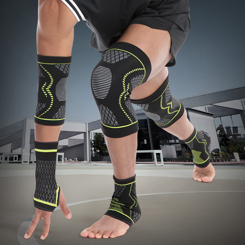 6Pcs/Set All Season Sports Saf - Sports Equipment Knee Support 评论和价格