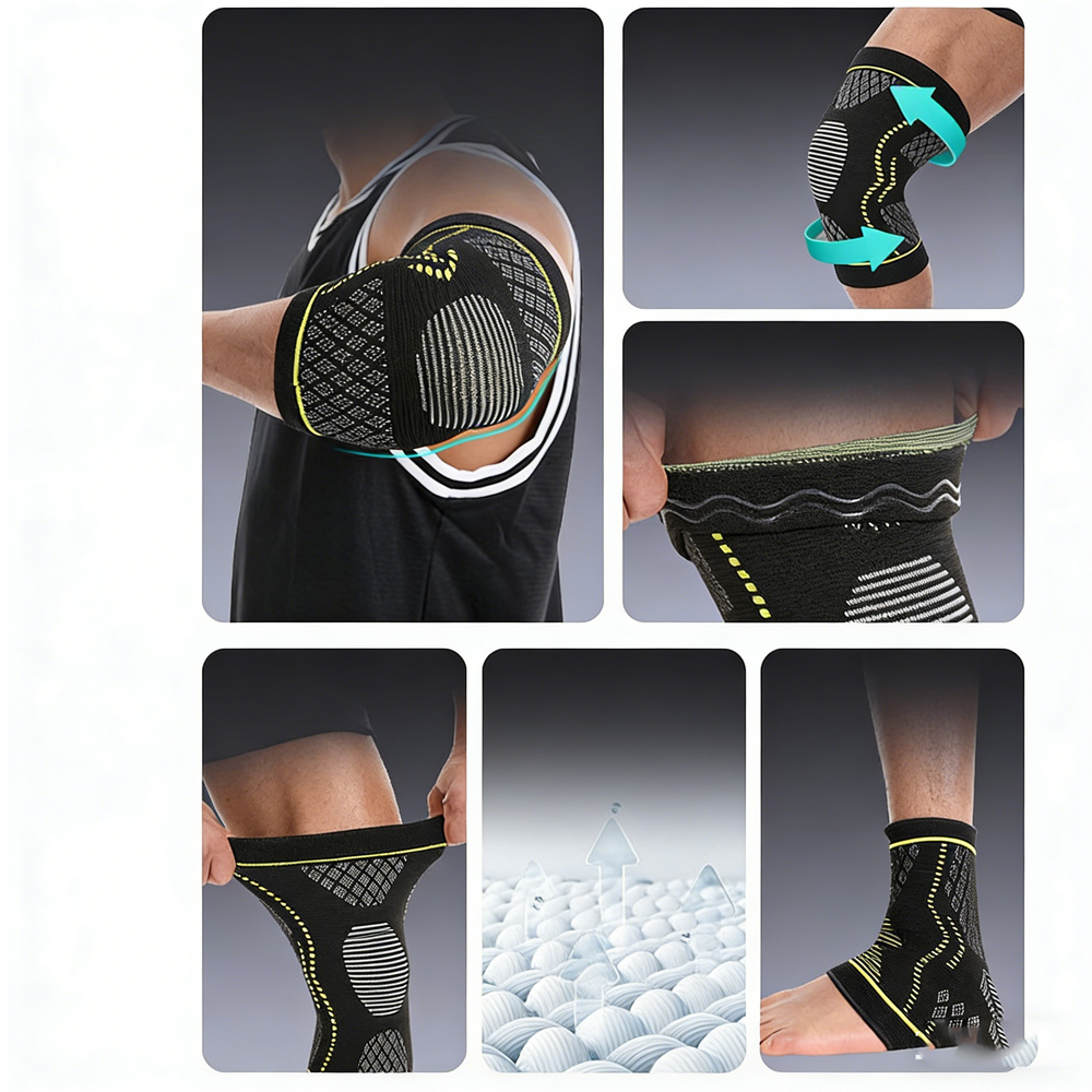 6Pcs/Set All Season Sports Saf - Sports Equipment Knee Support 评论和价格
