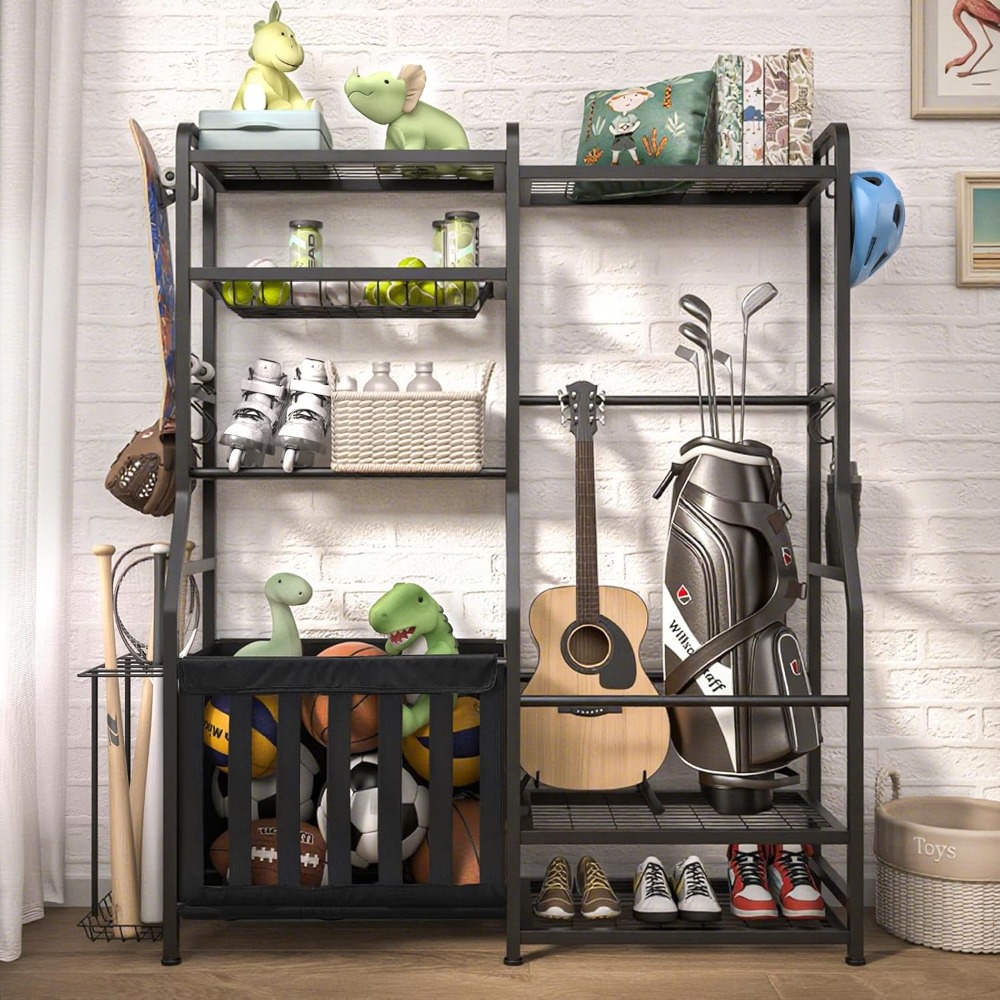 Garage Sports Equipment Organi - Sports Equipment Storage Rack 评论和价格