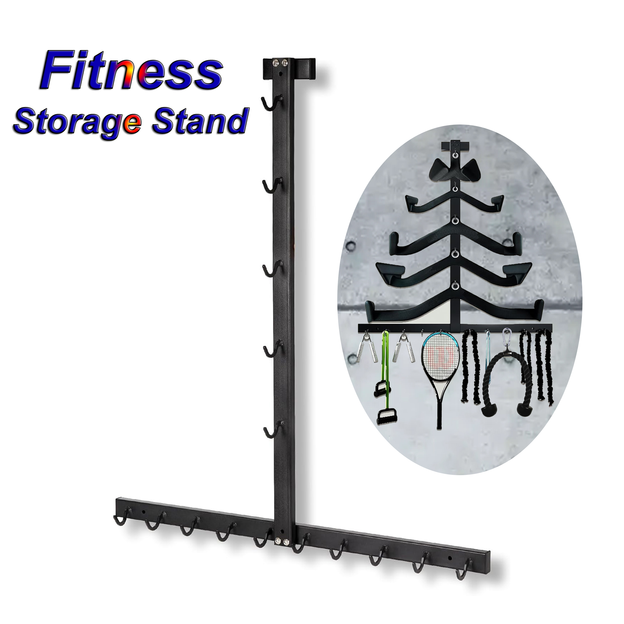 Lat Pull Down Bar Gym Accessor - Sports Equipment Storage Rack 评论和价格