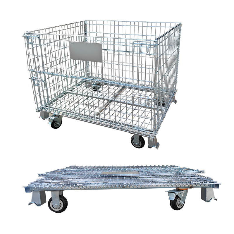 Stackable Folding Wire Mesh Pa - Sports Equipment Trolley 评论和价格