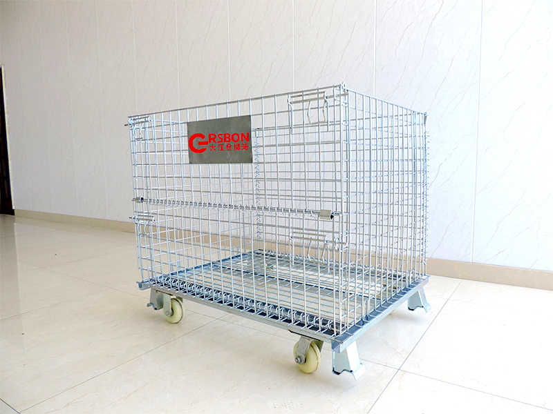 Stackable Folding Wire Mesh Pa - Sports Equipment Trolley 评论和价格