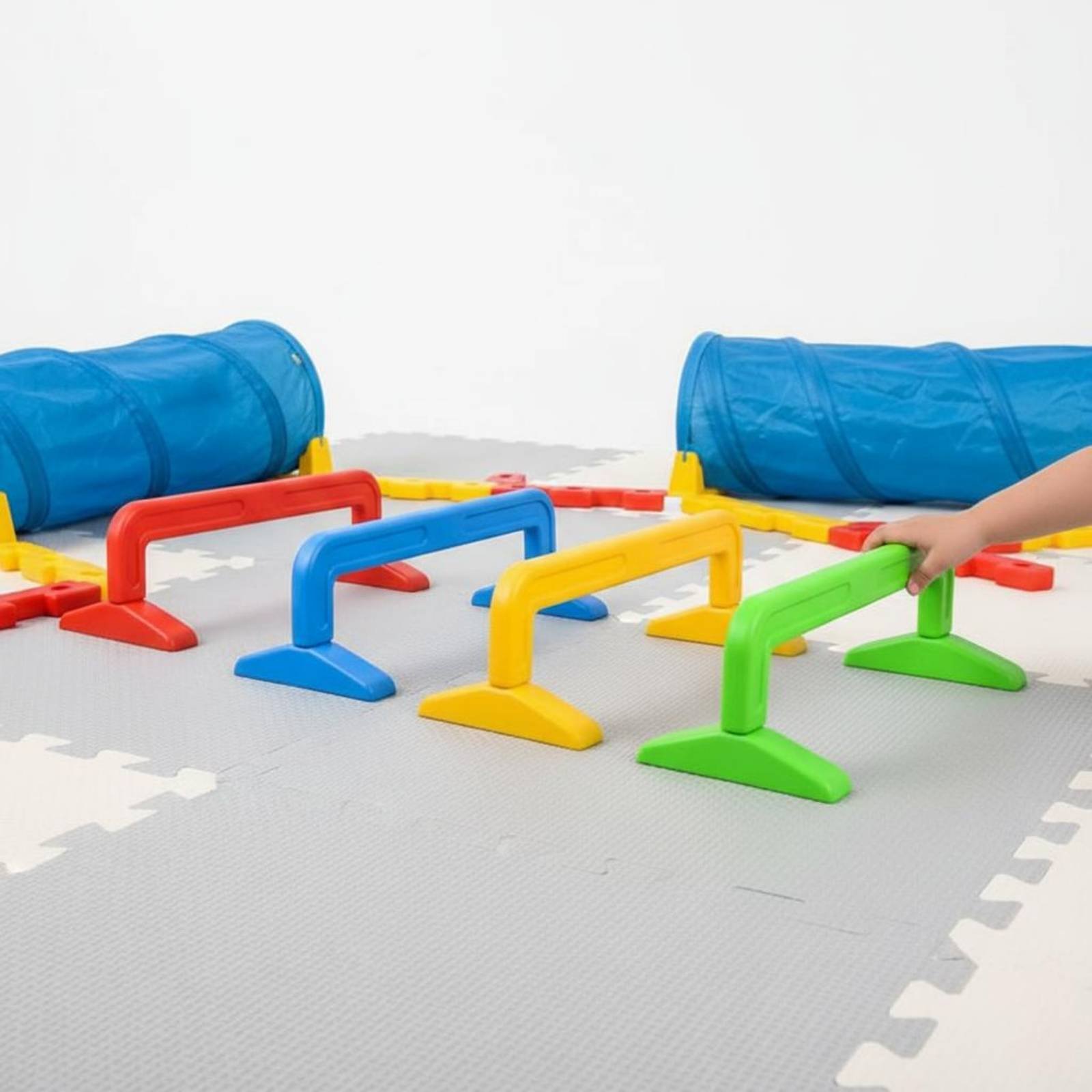 4 Pieces Crawl Tunnel Set Safe - Agility Hurdle Set 评论和价格