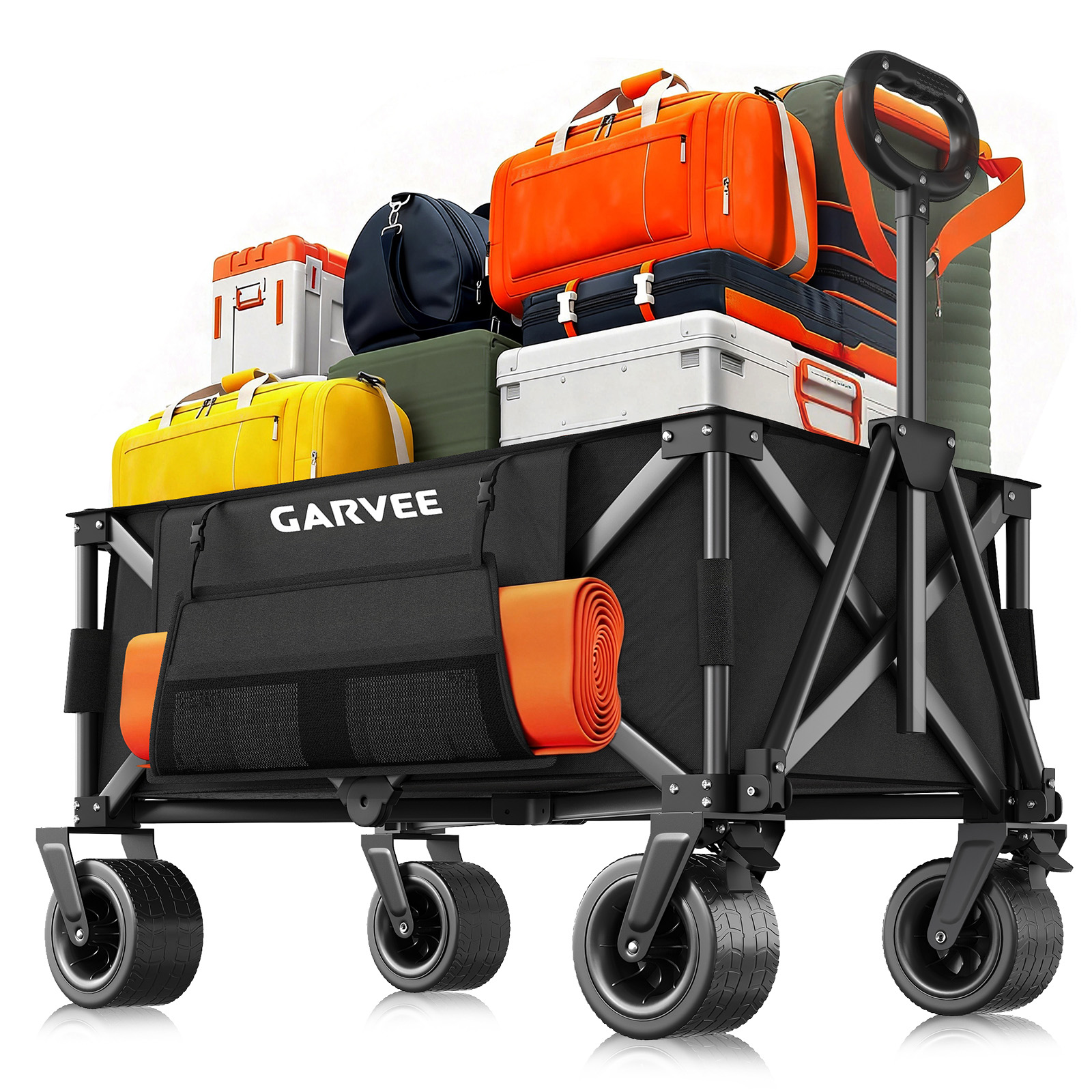 Outdoor Camping Cart with 8 In - Sports Equipment Trolley 评论和价格