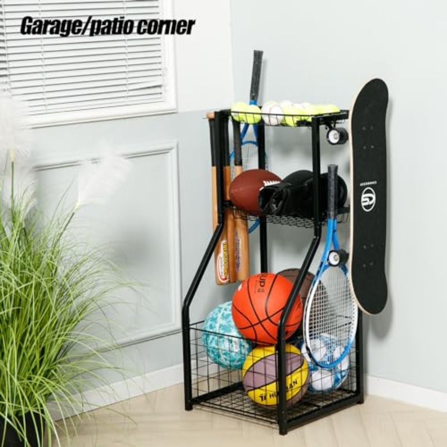 Sports Equipment Organizer for - Sports Equipment Storage Rack 评论和价格